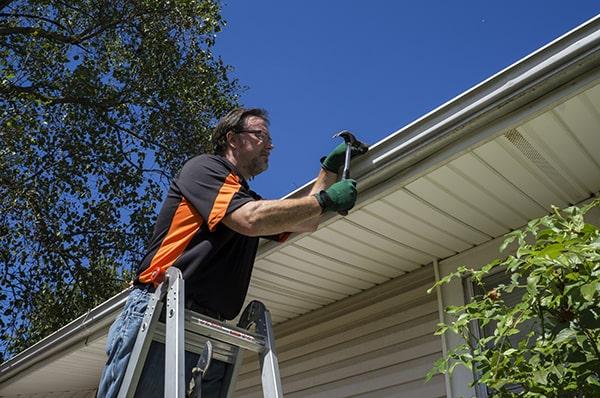 we can send someone out to assess and begin the gutter repair process within 24-48 hours